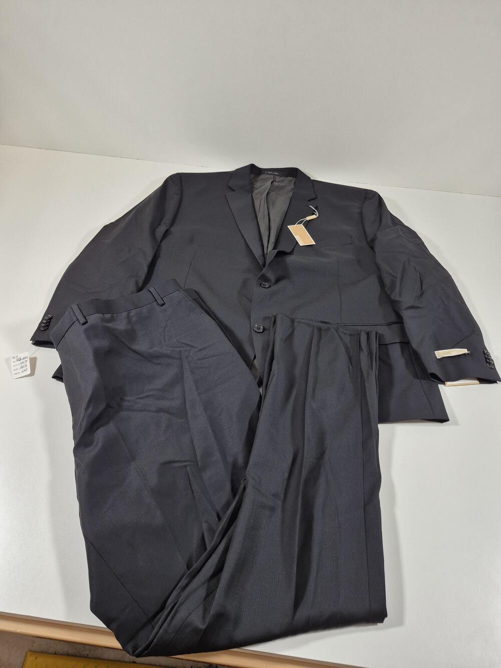 MICHAEL Michael Kors Suit Mens 54 Black 100% Wool 2 Piece 49x36 Formal NWT